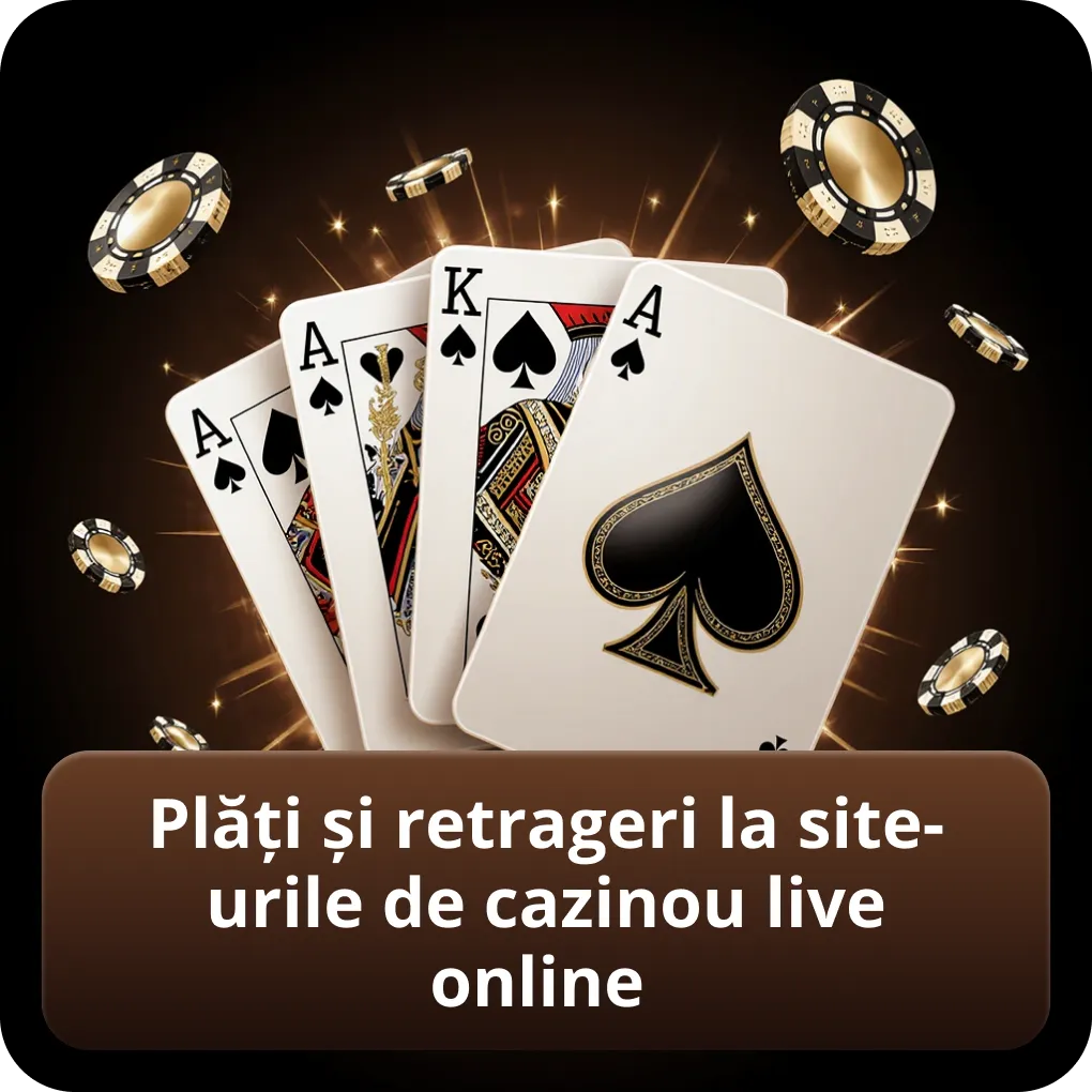 Plăți și retrageri la site-urile de cazinou live online